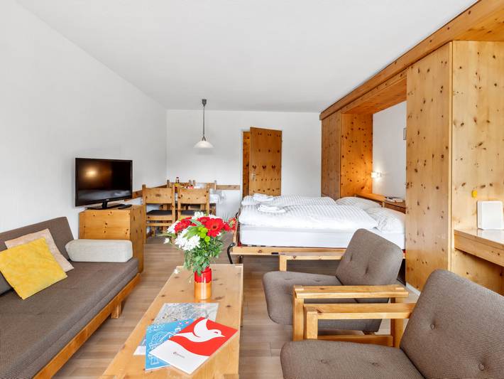Ferienwohnung für 2 Personen, mit Ausblick und Sauna sowie Balkon in Davos - 4