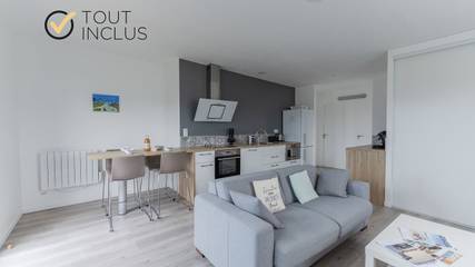 Gîte pour 4 personnes, avec terrasse dans Plage de Tréompan