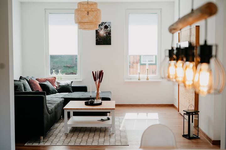Ferienwohnung für 6 Personen, mit Balkon und Garten sowie Sauna und Ausblick in Lautenthal