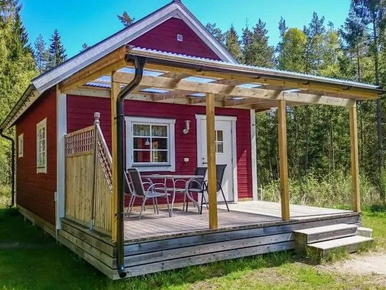 Abborren mit eigenem Ruderboot in Kalvshult, Kronoberg