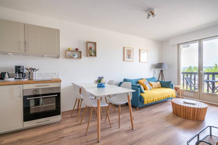 Location de vacances pour 2 personnes, avec Balcon à Blonville-sur-Mer