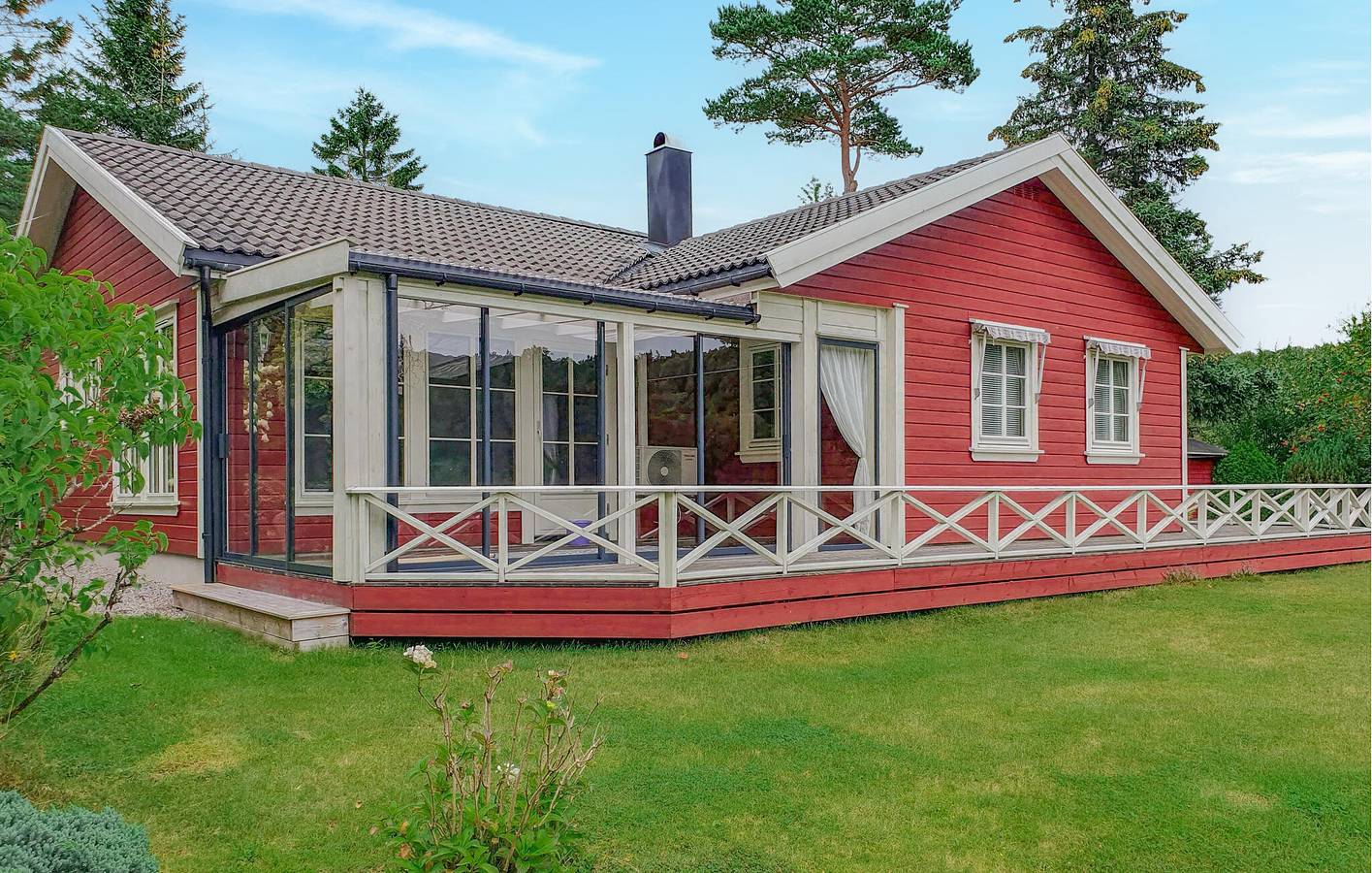 Ferienhaus für 6 Personen mit Terrasse in Farsund