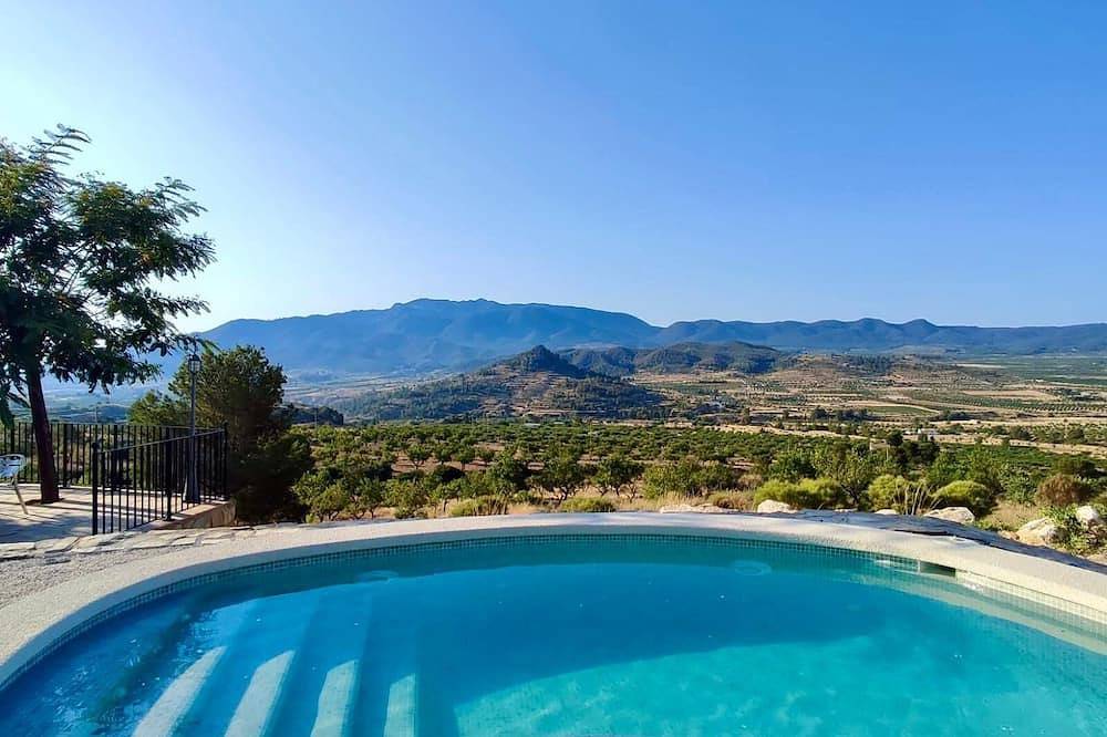 Casa Romeriko with incredible mountain views. Private pool, barbecue and fireplace. in Ricote, Murcia Binnenland