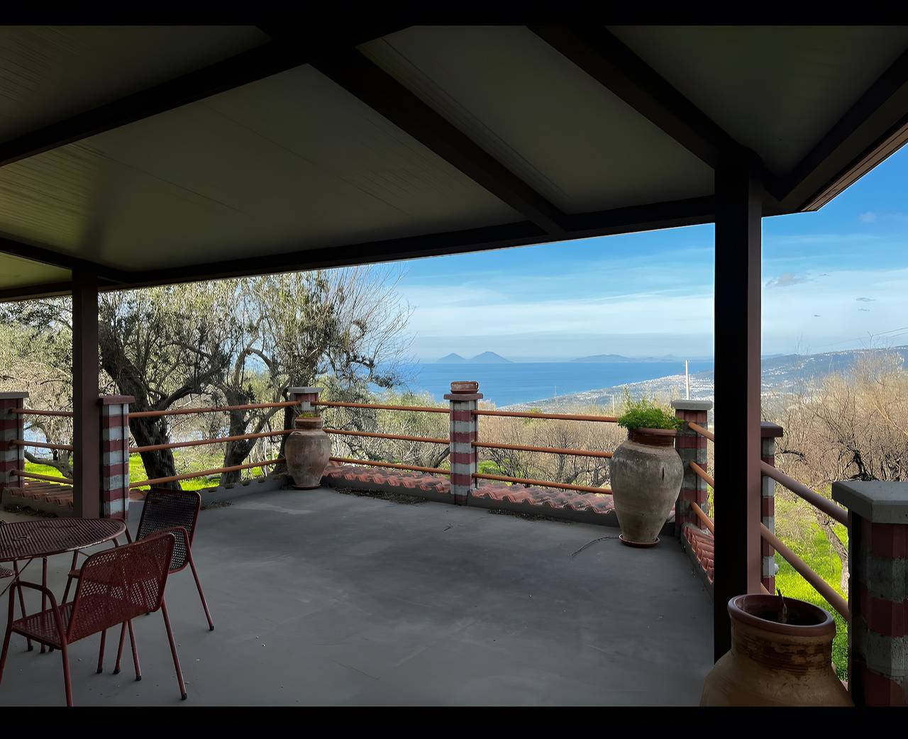Villa 'Panorama Scurzi' mit Meerblick, Wlan und Klimaanlage in Militello Rosmarino, Messina Provinz
