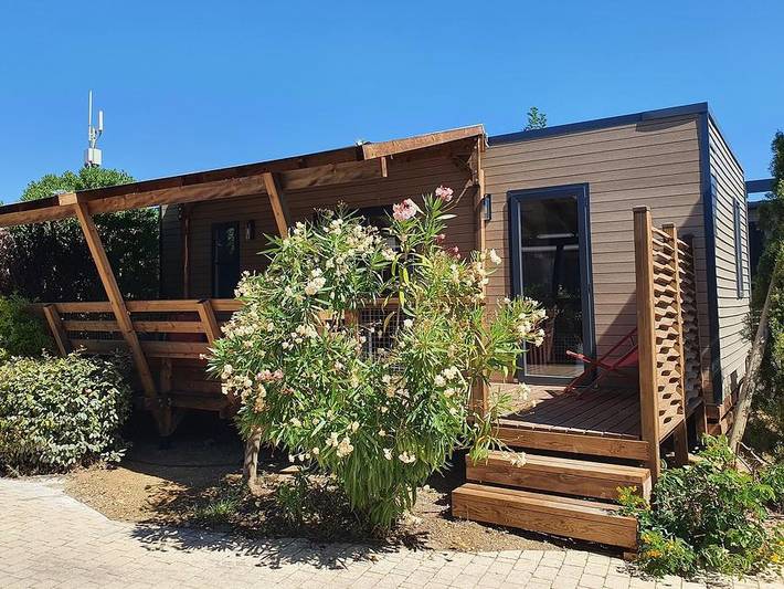 Camping Le Mas des Lavandes - Mobilheim 4 personen - Prestige S in Sérignan, Mittelmeerküste (Frankreich)