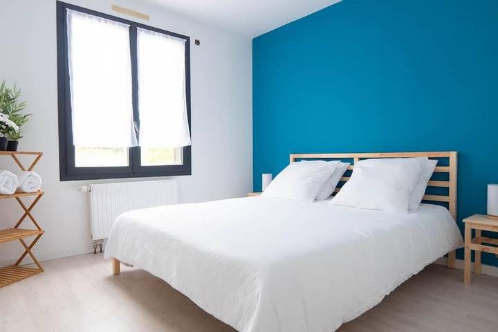 Appartement de vacances pour 4 personnes, avec terrasse et jardin, animaux acceptés