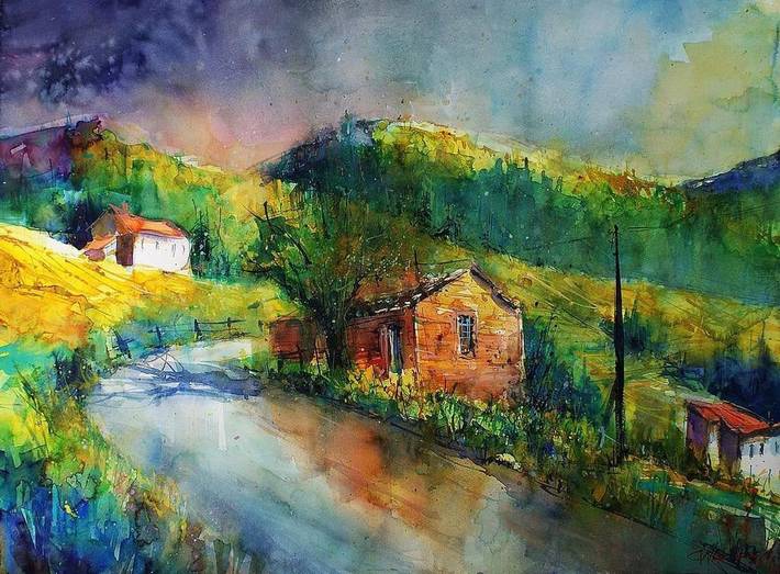 Chalet per 5 persone, con giardino e piscina nonché panorama, con animali domestici nelle Marche