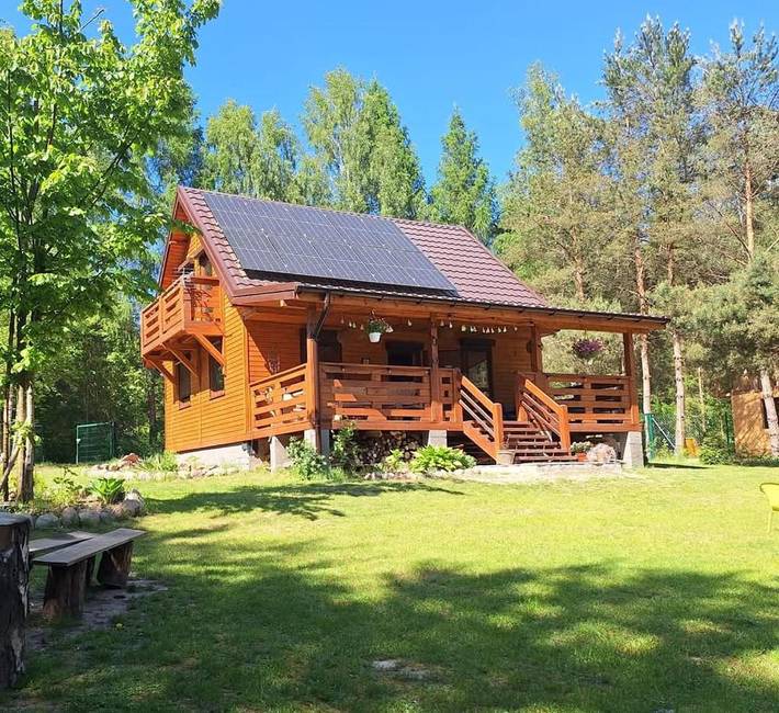 Dom dla 7 osób, z balkon i jacuzzi w Morąg