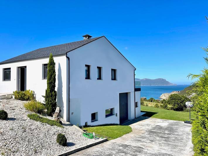 Apartamento para 6 personas, con Vistas al mar y Jardín en Ortigueira