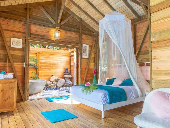 Appartement entier, Jungle Lodge Privater Swimmingpool in Deshaies, Guadeloupe