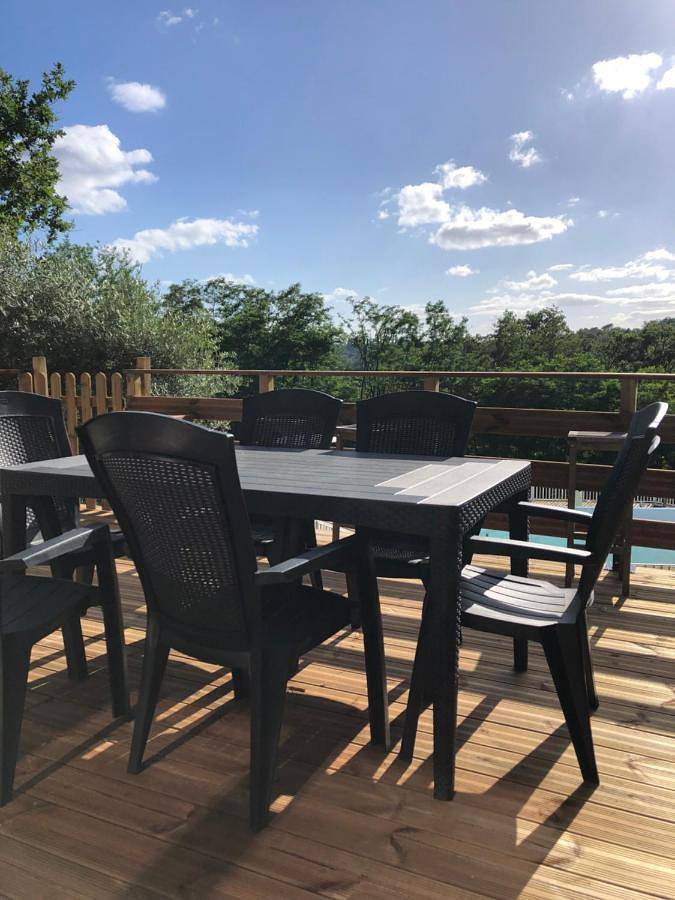 Location de vacances pour 8 personnes, avec jardin et bassin pour enfant ainsi que piscine et vue à Cublac - 3