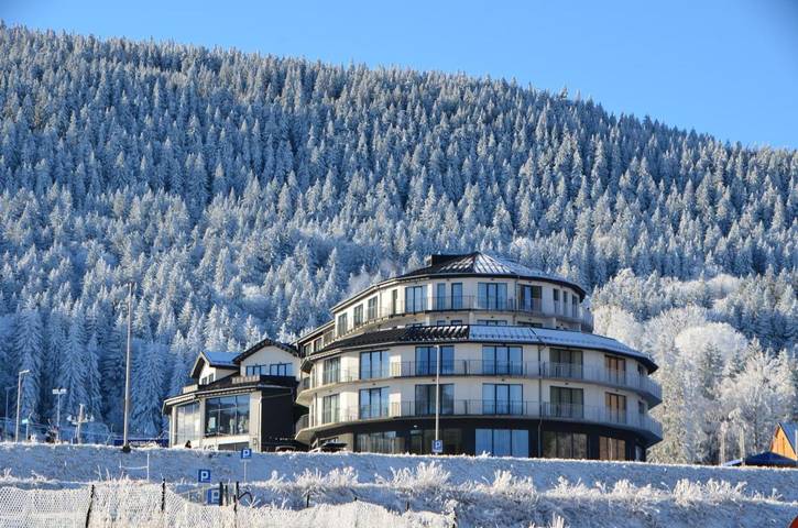 Resort für 3 Personen, mit Pool und Ausblick sowie Balkon und Sauna, mit Haustier - 1