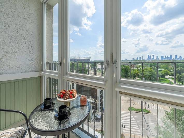 Ganze Wohnung, Riverside Flat in der Nähe des Stadions in Warschau, Masowien