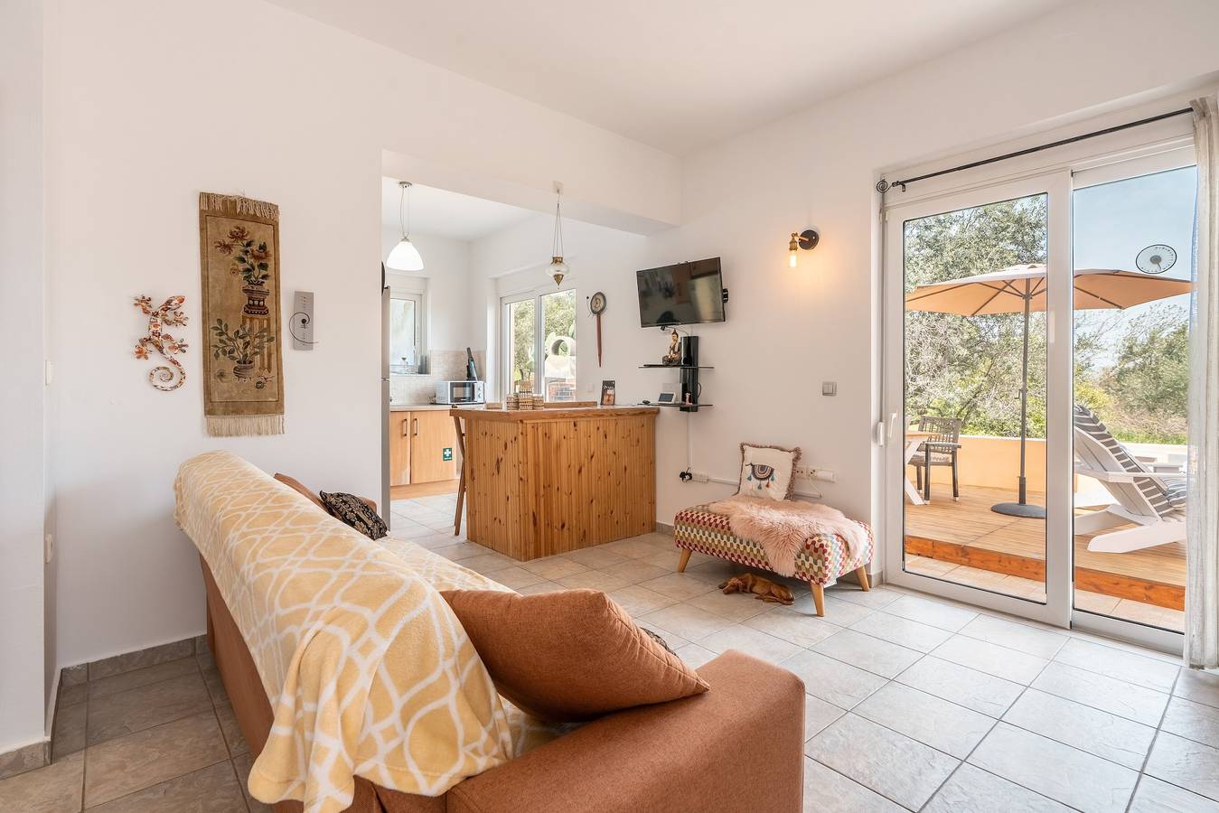Villa 'May Rose' with Sea View, Wi-Fi and Air Conditioning in Kalathos, Rhodes