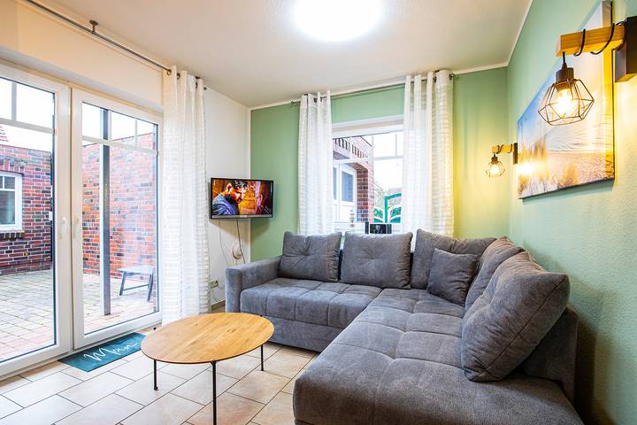 Ferienwohnung für 4 Personen, mit Ausblick und Balkon sowie Garten in Werdum - 3