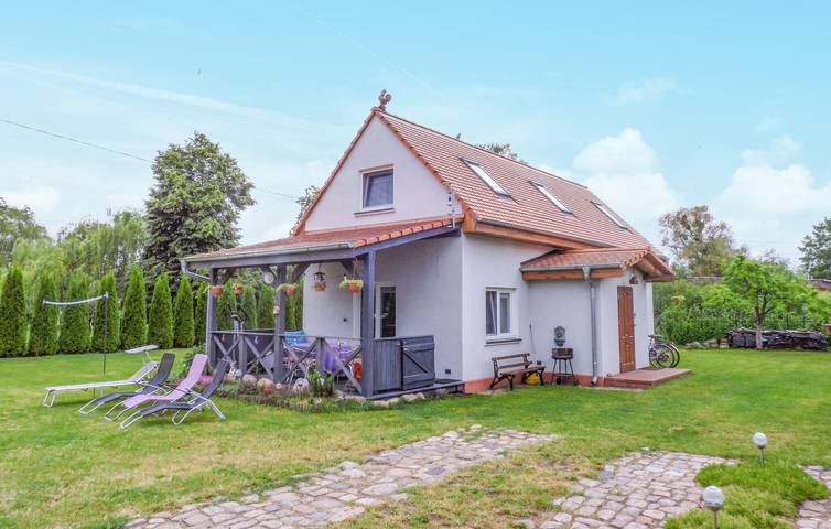 Ferienhaus für 6 Personen mit Seeblick in Nowe Warpno, Stettiner Haff