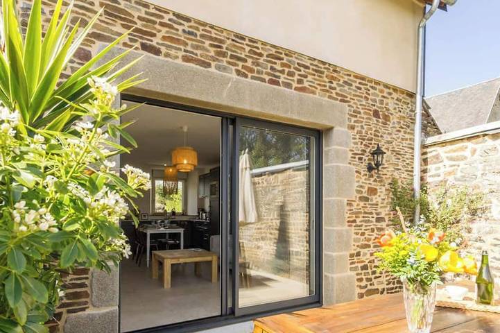 Gîte pour 4 personnes, avec jardin, animaux acceptés à Saint-Aubin-de-Terregatte