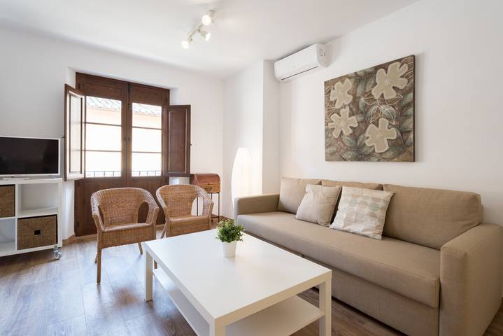 Entire studio, Studio for 4 people with balcony in Malaga Centro Historico, Malaga