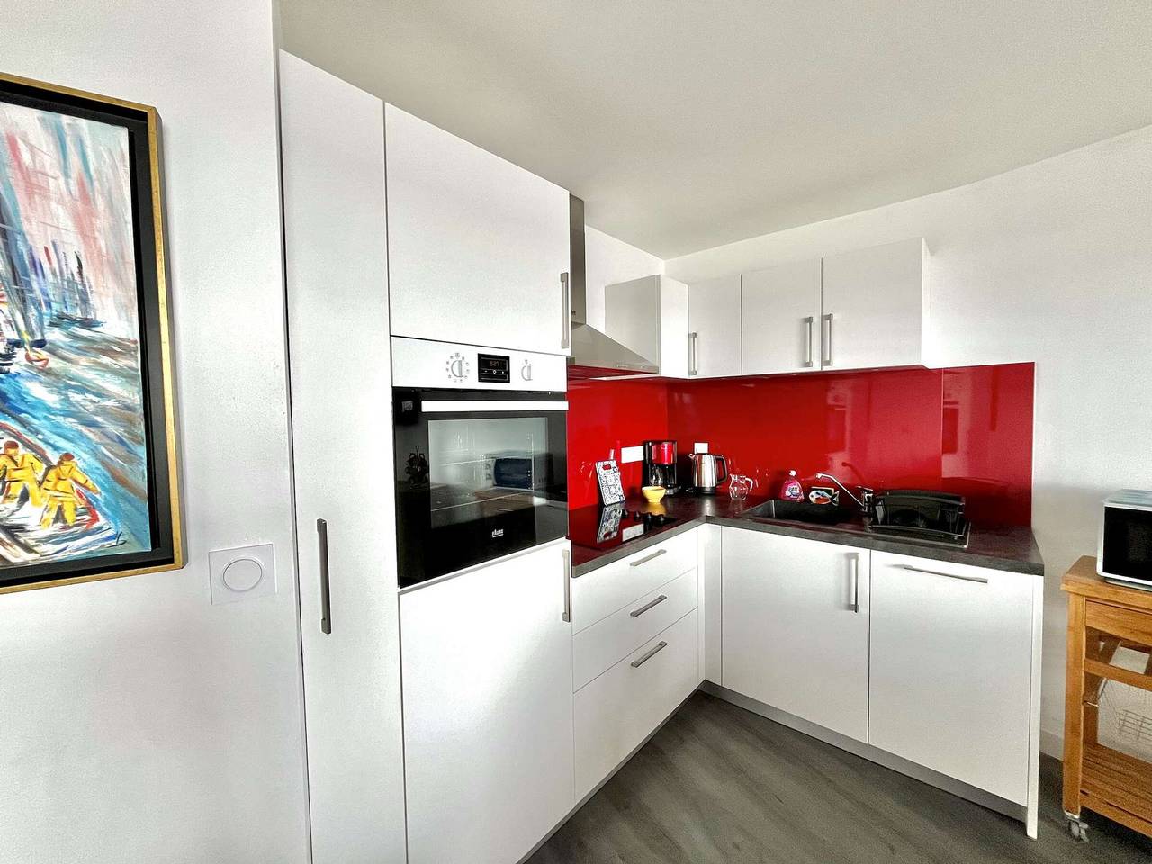 Apartamento entero, Étel: Apartamento 3 piezas, vista al mar, balcón, estacionamiento in Étel, Côte des Mégalithes