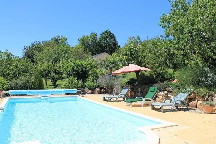 Maison de vacances pour 6 personnes, avec jardin ainsi que piscine et terrasse