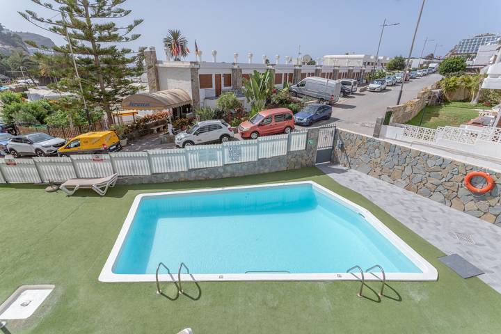 Vakantieappartement voor 3 personen, met tuin in Puerto Rico (Gran Canaria)