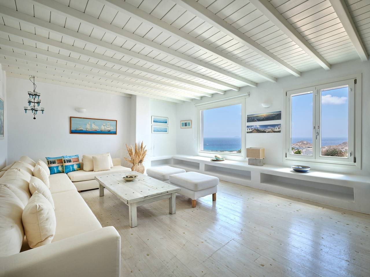 Blue Lounge Villa, Míkonos – Vistas al Egeo, piscina privada y cerca de playas famosas in Kalafati, Mykonos