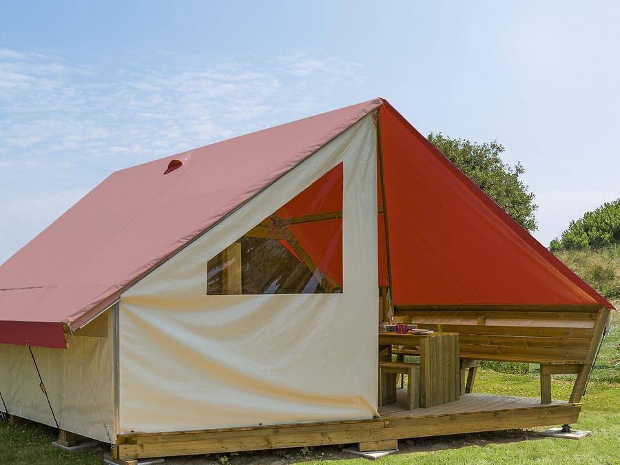Camping Le Bois Soleil - Tienda de campaña 4 personas - Sahari Junior - sin instalaciones sanitarias in Olonne-sur-Mer, Les Sables-d'Olonne