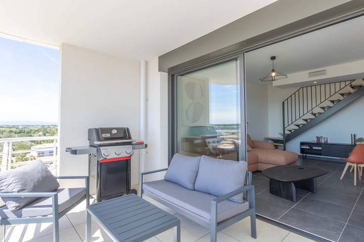 Gîte pour 7 personnes, avec balcon/terrasse dans Casino de Valras Plage - 3
