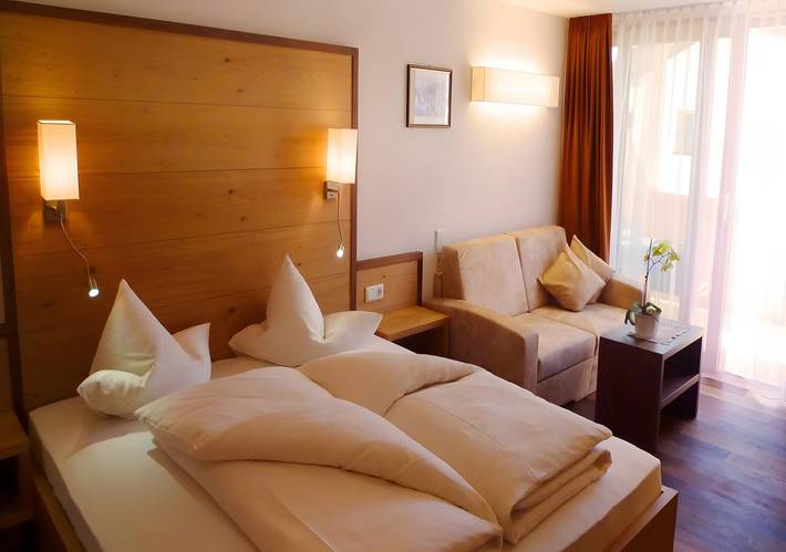 Zimmer für 2 Personen, mit Balkon und Sauna - 1