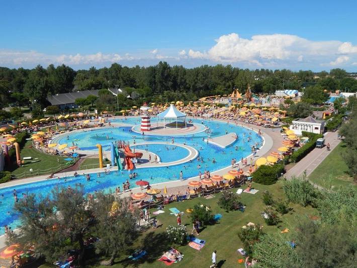 Camping für 5 Personen, mit Whirlpool und Terrasse sowie Garten und Kinderpool in Duna Verde