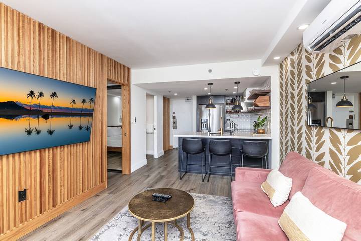 Gîte pour 3 personnes, avec balcon ainsi que piscine et jardin, adapté aux familles dans Hawai - 3