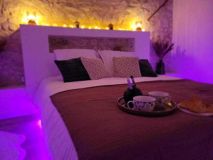 Gîte pour 4 personnes, avec sauna ainsi que jacuzzi et terrasse à Antran