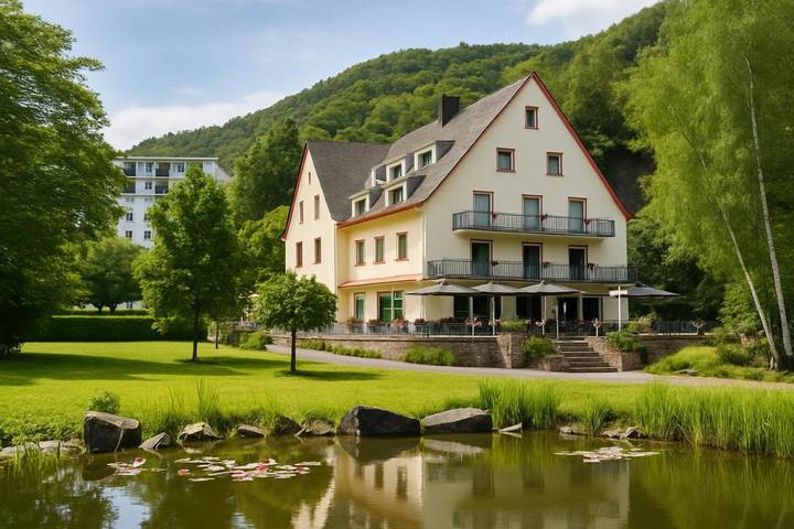 Hôtel pour 2 personnes, avec sauna ainsi que vue et jardin, animaux acceptés