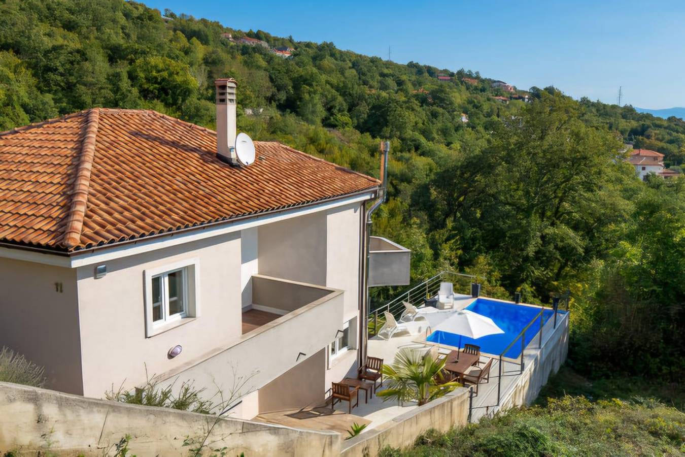 Komfortables Haus mit Balkon und Meerblick Icici, Opatija K-25227 in Icici, Primorje-Gorski Kotar