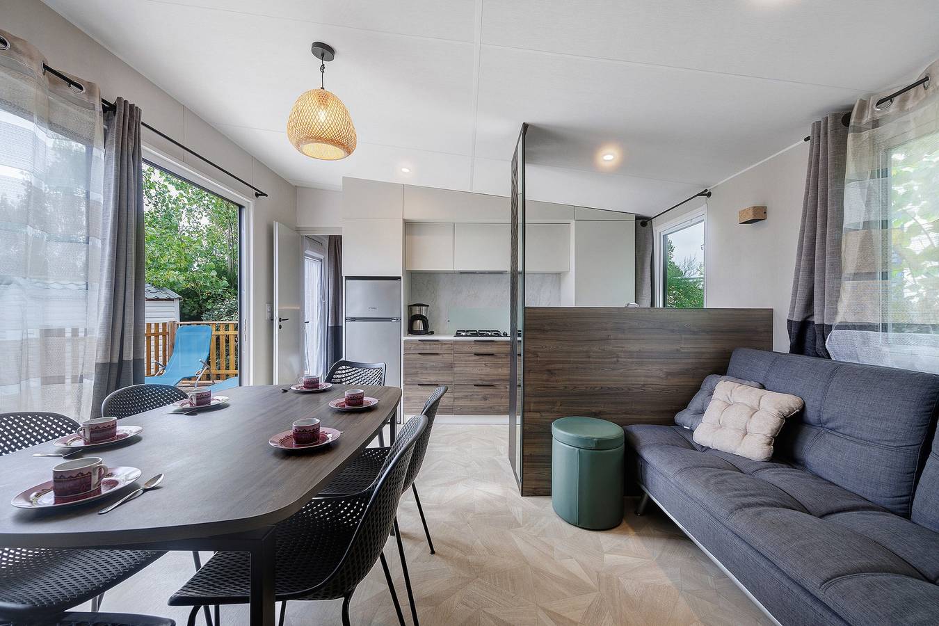 Cayola 20 – Moderner Mobilheim mit beheiztem, überdachtem Gemeinschaftspool in Château-d'Olonne, Les Sables-d'Olonne