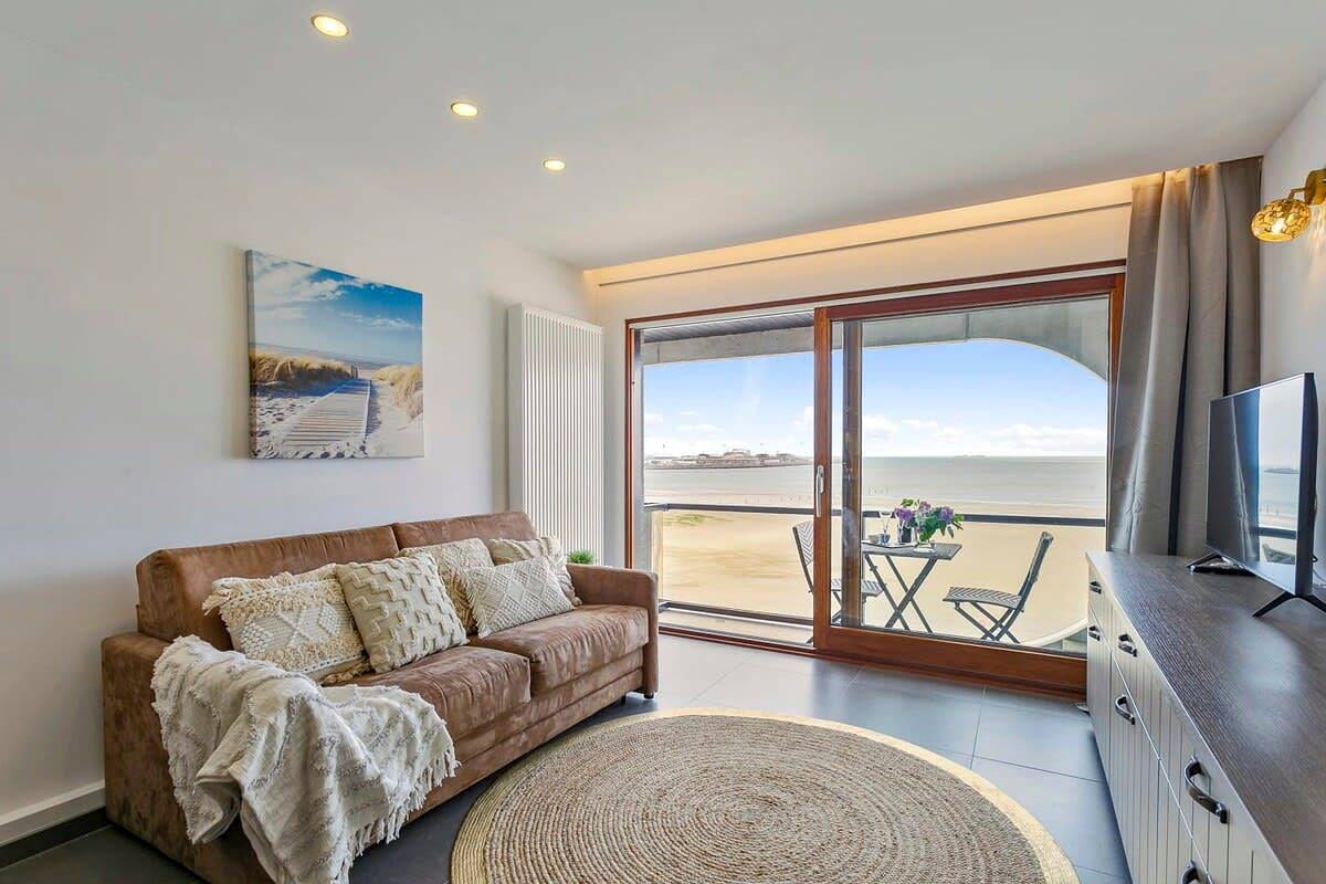 Gehele studio, Studio voor 4 personen met balkon/terras in Knokke-Heist, Belgische Kust