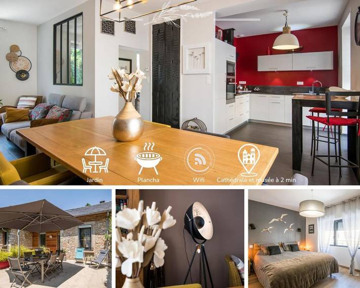 Casa de vacaciones para 6 personas, con terraza y jardín - 1