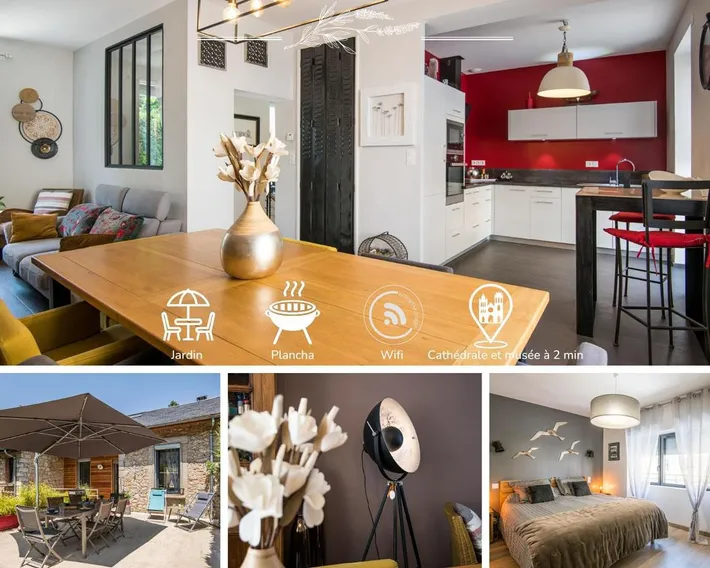 Casa de vacaciones para 6 personas, con terraza y jardín - 1