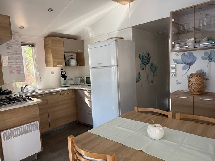 Mobile Home 'Tout Confort' with Shared Pool, Wi-Fi and Air Conditioning in Hourtin, Lesparre-Médoc region