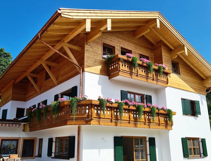 Ferienwohnung für 3 Personen, mit Garten und Sauna in den Bayerische Alpen