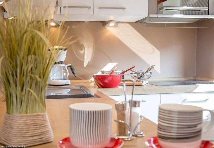 Ganze Wohnung, 1-Zimmerappartement mit Balkon und Strandkorb in unmittelbarer Strandlage in Westerland, Sylt (Gemeinde)