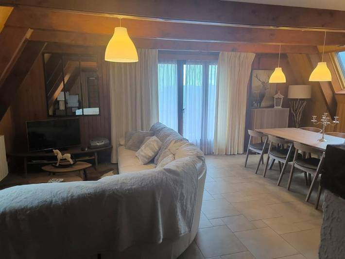 Chalet pour 4 personnes, avec Terrasse ainsi que Jardin et Vue