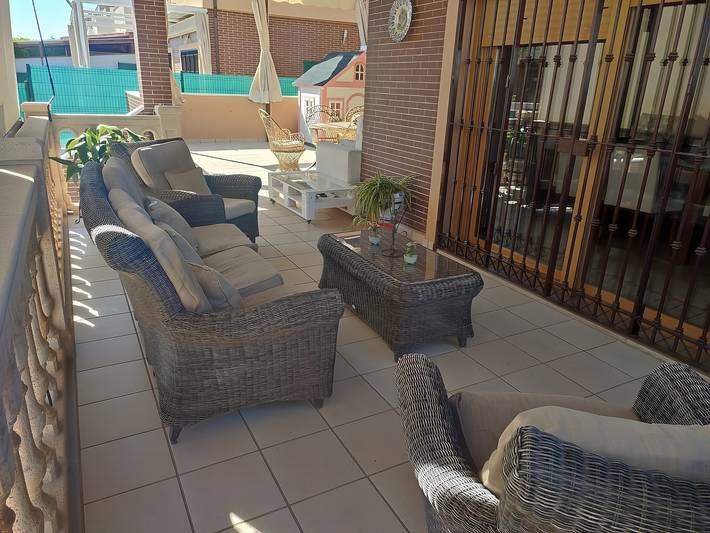 Chalet mit privatem Pool und Garten in Aljaraque, Huelva in Aljaraque, Costa de la Luz
