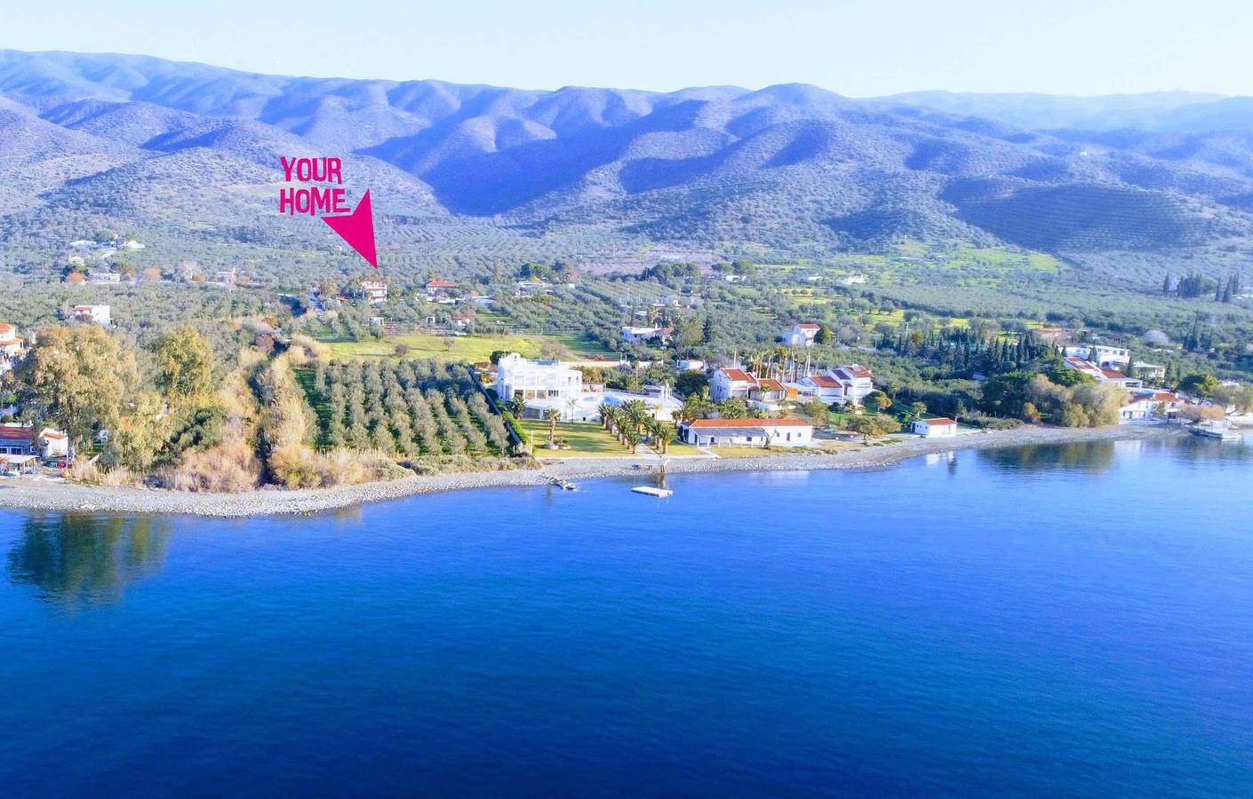Villa 'Hydra Bay Seaside  with Pool' with Balcony, Wi-Fi and Air Conditioning in Thermisia, Argolis region