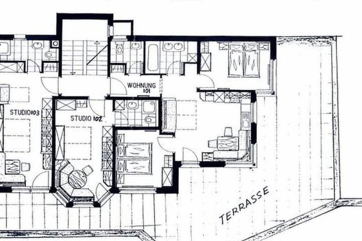Ferienwohnung für 3 Personen, mit Balkon, mit Haustier