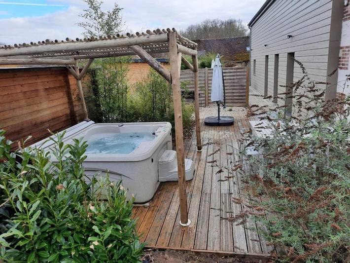 Maison de vacances pour 5 personnes, avec piscine ainsi que jardin et vue