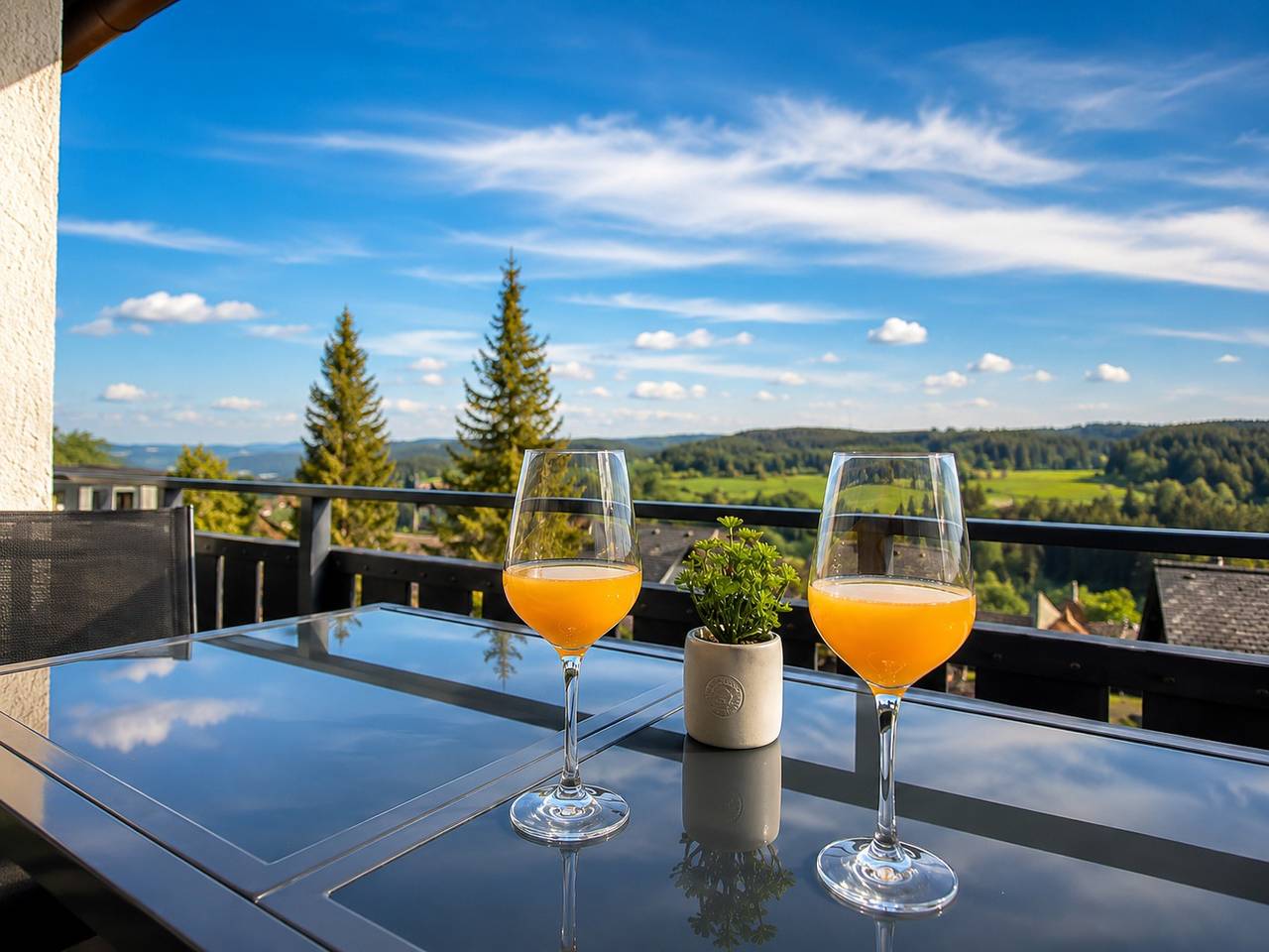 Ganze Wohnung, Ferienwohnung „Schwarzwaldtraum" – Maisonette mit zwei Terrassen & Panoramabalkon im Schwarzwald in Schonach ort, Schonach im Schwarzwald