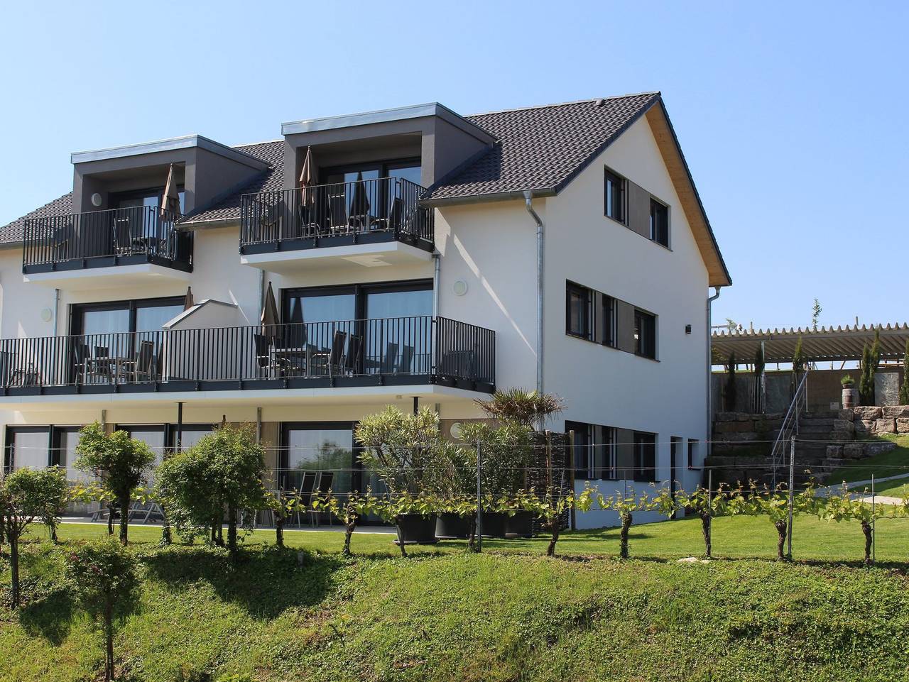 Ganze Ferienwohnung, Reblandhof Siebenhaller - Appartement Merlot, 50 qm mit 1 Schlafzimmer, max. 4 Personen in Kippenhausen, Immenstaad am Bodensee