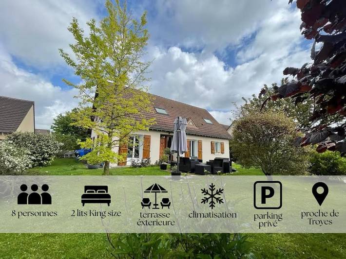 Location de vacances pour 8 personnes, avec terrasse et jardin, animaux acceptés dans La Rivière-de-Corps