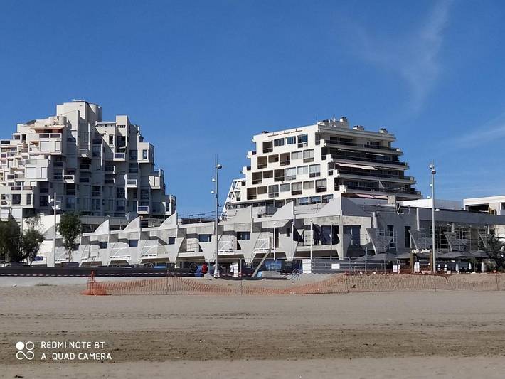 Gîte pour 2 personnes, avec terrasse et vue, animaux acceptés dans Port de la Grande Motte